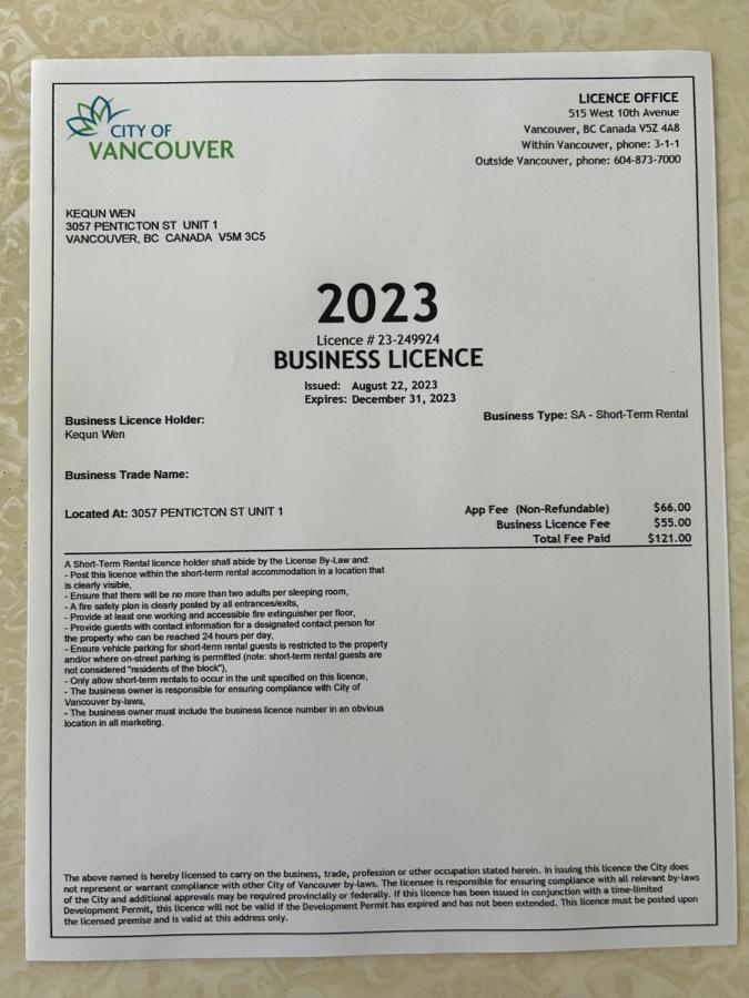 Milano Luxury Suites Vancouver Eksteriør bilde